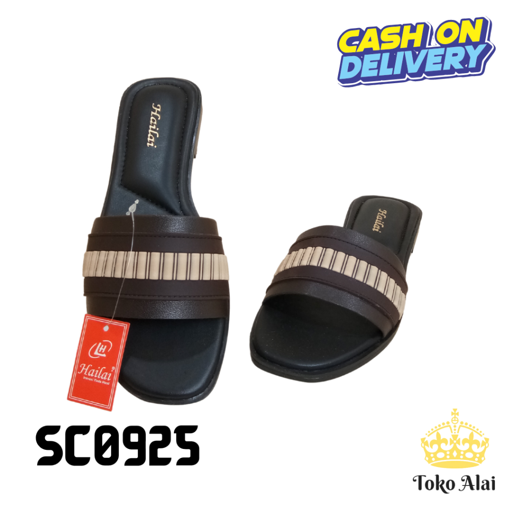 Sendal Cewek Anak Perempuan Wanita Teplek Platform Slider Hailai Empuk Lepes Nyaman Real Pict SC0925