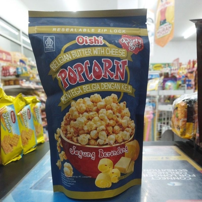 

Oishi Popcorn Belgia Butter | Coklat | Karamel 100gr