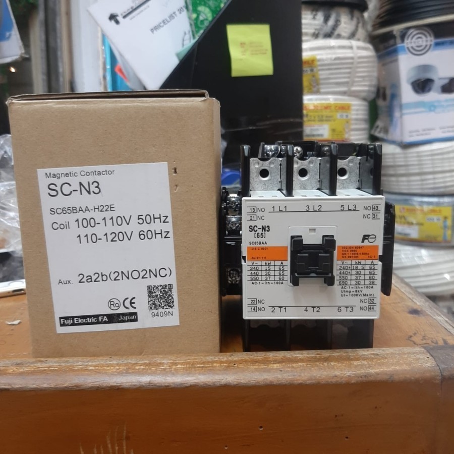 magnetic Kontaktor / Contactor Fuji SC-N3 SCN3 SCN-3 elektrik magnetik