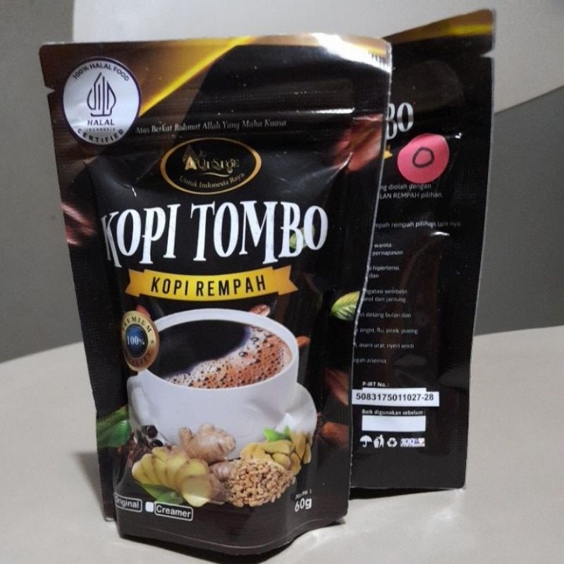 

kopi tombo varian strong rempah lebih kuat isi 60g