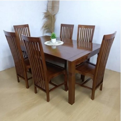 MEJA MAKAN 6 KURSI BALERO MEBEL JEPARA