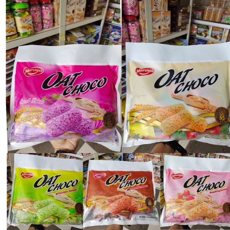 

NARAYA OAT CHOCO 400GRAM OAT STRAWBERRY OAT VANILA OAT PANDAN OAT CHOCO OAT SWEET POTATO