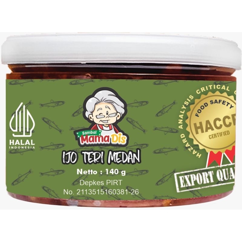 

Sambal Ijo Teri Medan Mama Dis 140gr