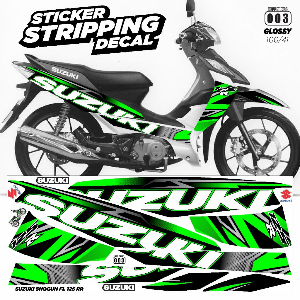 striping motor Suzuki Shogun FL 125 RR  variasi Shogun FL 125 RR  decal Suzuki Shogun FL 125 RR