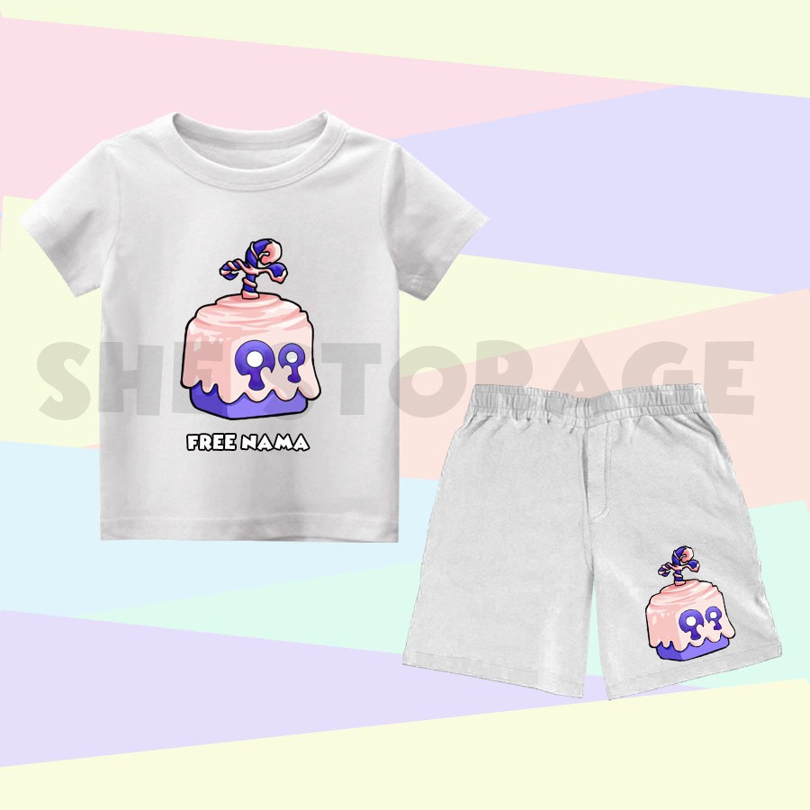 SETELAN ANAK DOUGH BLOX FRUITS ROBLOX ONE SET SETELAN KAOS CELANA PENDEK ANAK