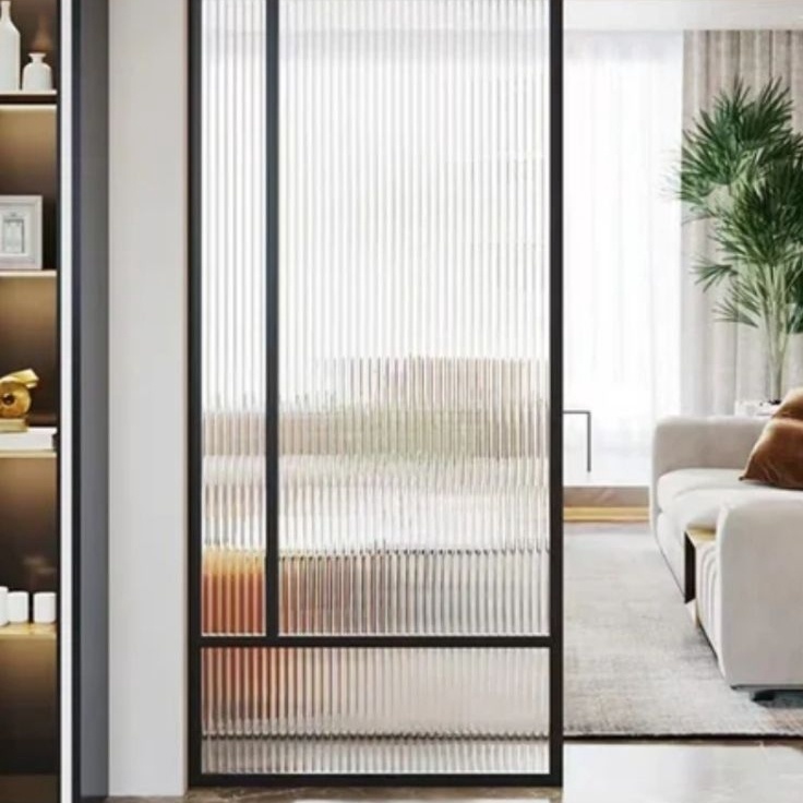 ah FLUTED PREMIUM REEDED MORU GLASS WINDOW STICKER  Sticker Kaca Fluted Reeded Moru Sandblast