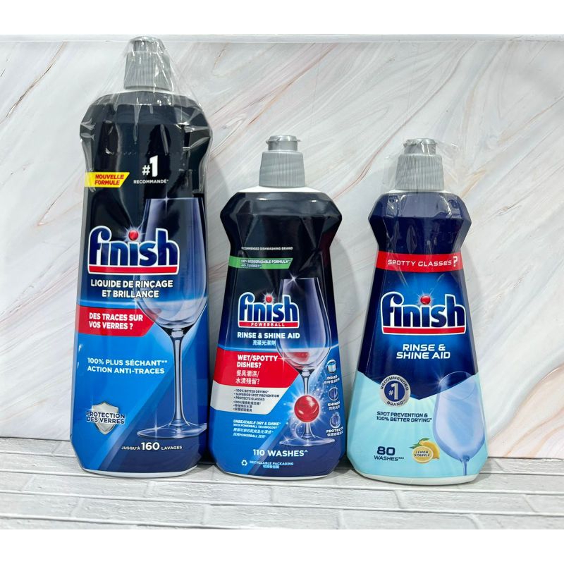 Finish Dishwasher Rinse Aid Original/Lemon -400/500/800ml