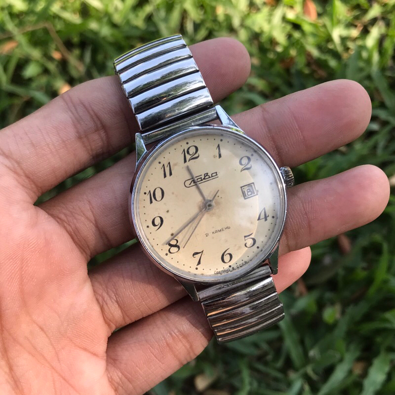 jam tangan vintage Craba Russia Manual Winding jadul kuno antik