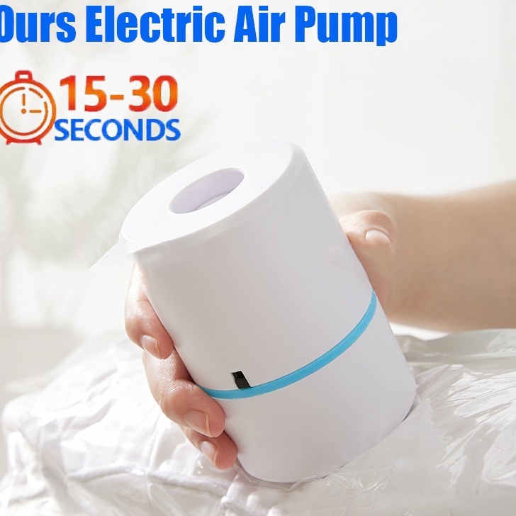 READY STOK POMPA ANGIN LISTRIK  Pompa Vakum Baju Elektrik Design Mini Portabel Colokan Listrik Vacuu