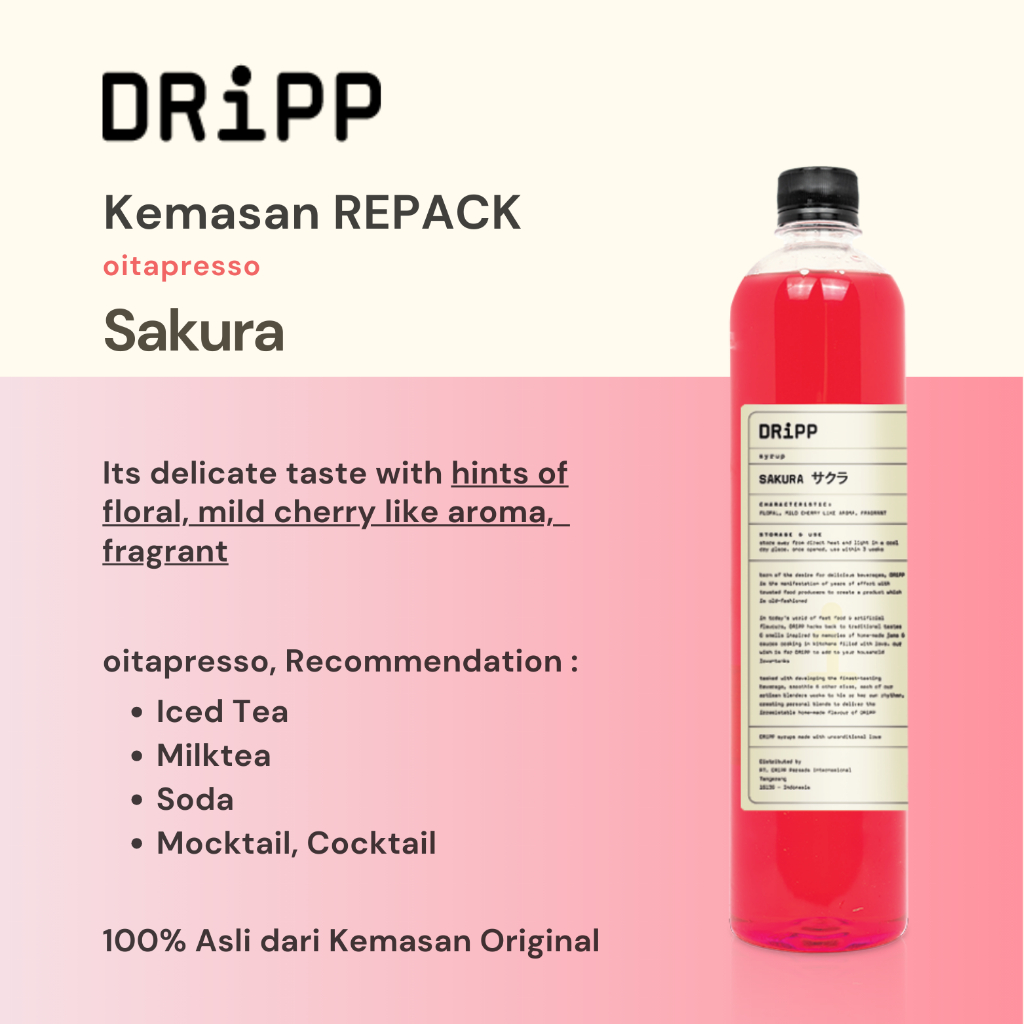 

REPACK - Dripp Sakura Syrup [100] g