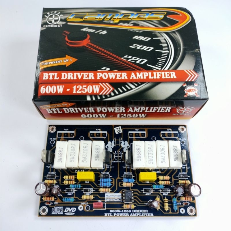 KIT DRIVER POWER BTL AMPLIFIER 600-1250WATT CAMPOS
