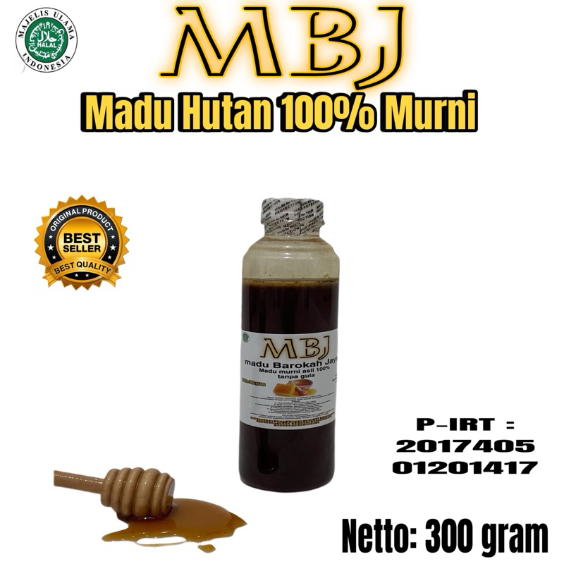 

(MBJ) Madu Hutan 100% Asli Tanpa Campuran | 300 gram