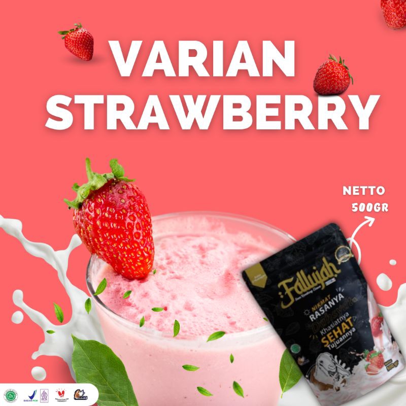 

Fallujah Susu Kambing Etawa Varian Strowberi (500gr)