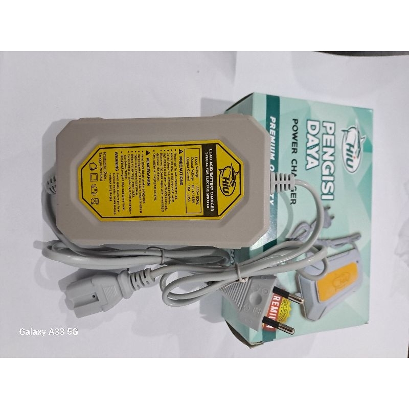 RB Adaptor charger aki sprayer elektrik Hiu original Murah 12V 2.5A