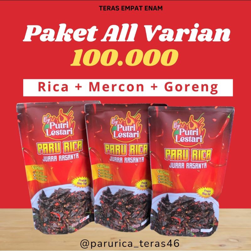 

Paru Rica All Varian (Rica.Mercon.Goreng) 100gram/pcs