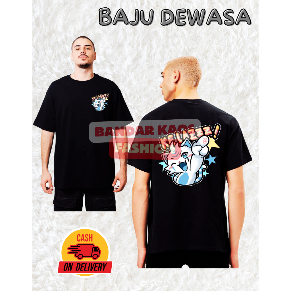 Bandar Kaos - Baju Emote Mobile Legends Kelazz Dewasa Unisex - Kaos Pemain Game Mobile Legends - Kao