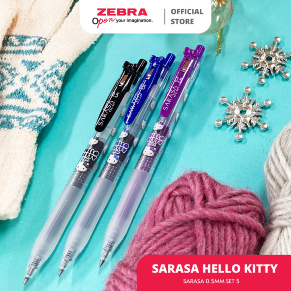 

Zebra Sarasa Pulpen Gel Hello Kitty Series 0.5mm - Limited Edition - Biru