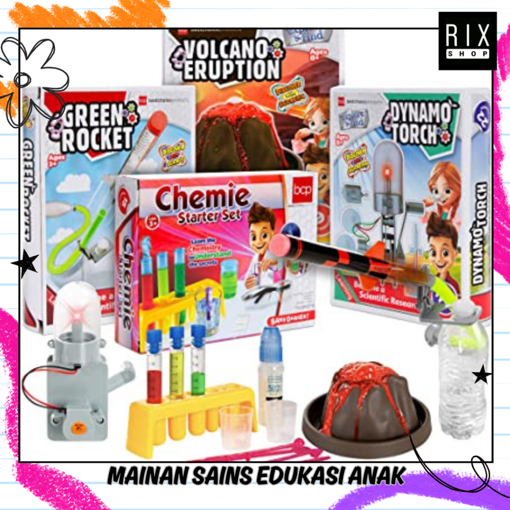 [RIX] Mainan Belajar Pengetahuan Anak Import - DIY Science Kit Sains - Mainan Sains Board Game