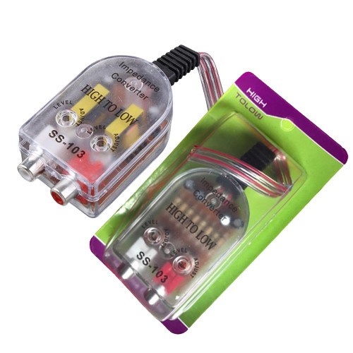 Audio Converter Adaptor High To Low Adaptor Converter RCA High To Low Audio Converter Adaptor RCA
