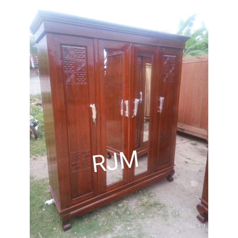 lemari pintu 4 lemari kayu jati lemari pakaian