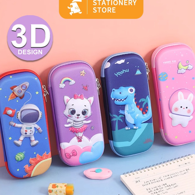 

Model Favorit Kotak Pensil Tempat Pensil Anak Gambar 3D Bahan EVA Anti Air Tempat Pensil 3D Model Terbaru Kotak Alat TulisRabbit Stationery