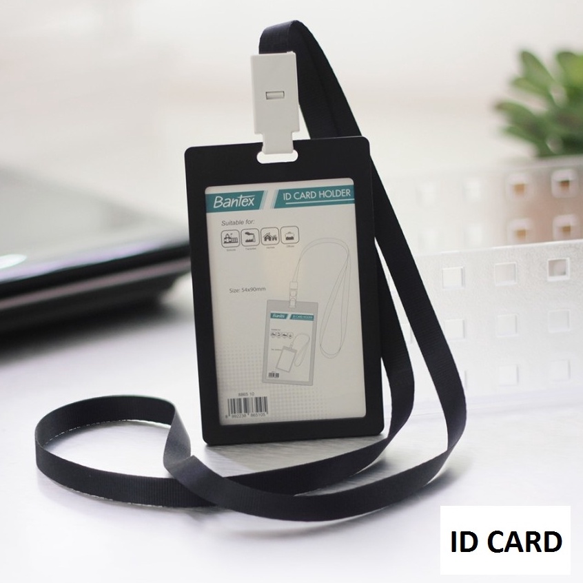 

Paling Update Bantex ID Card Holder Name Tag Tali Lanyard Portrait