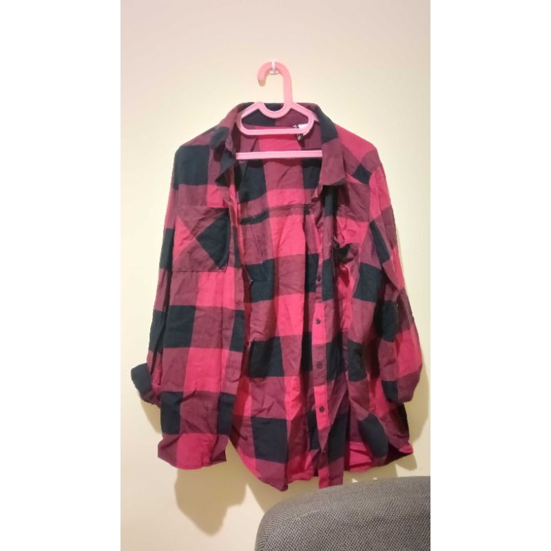 (PRELOVED) Kemeja H&M kotak kotak