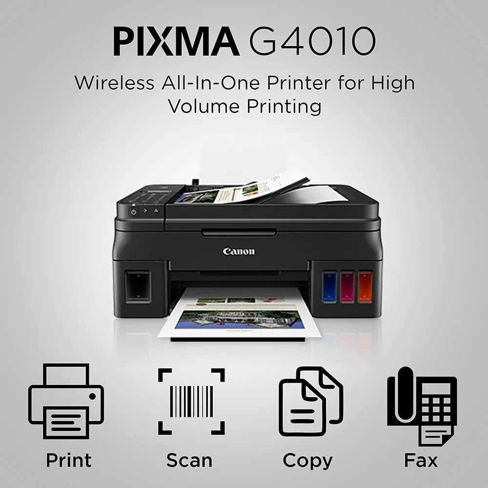 Printer Canon Pixma G4010 Print - Scan F4 - Copy - Wifi Infus