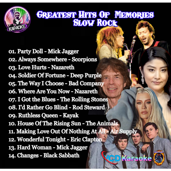 VCD - Karaoke Greatest Hits Of  Memories Slow Rock VOL 32