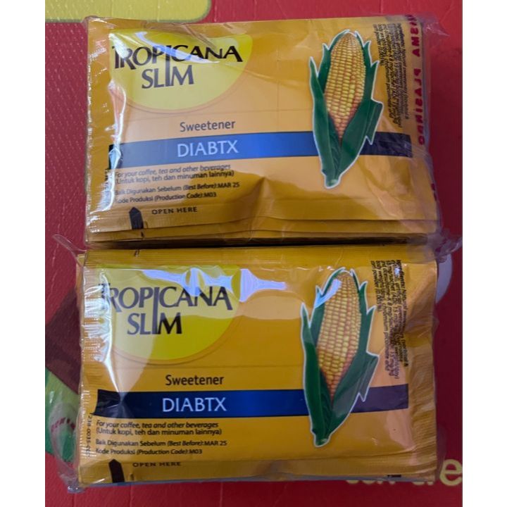 

100 Sachet - Tropicana Slim DIABTX Gula Diet ED 2027 repack