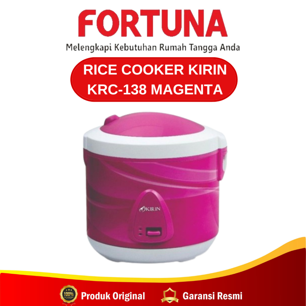 Rice Cooker KRC-138 MAGENTA / Magic Com KIRIN KRC-138