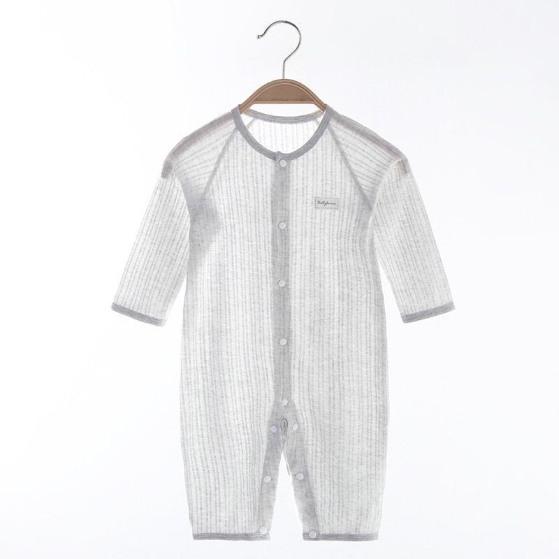 Baby jumpsuit, summer pure cotton ultra-thin air-conditioned suit, newborn baby romper, newborn baby
