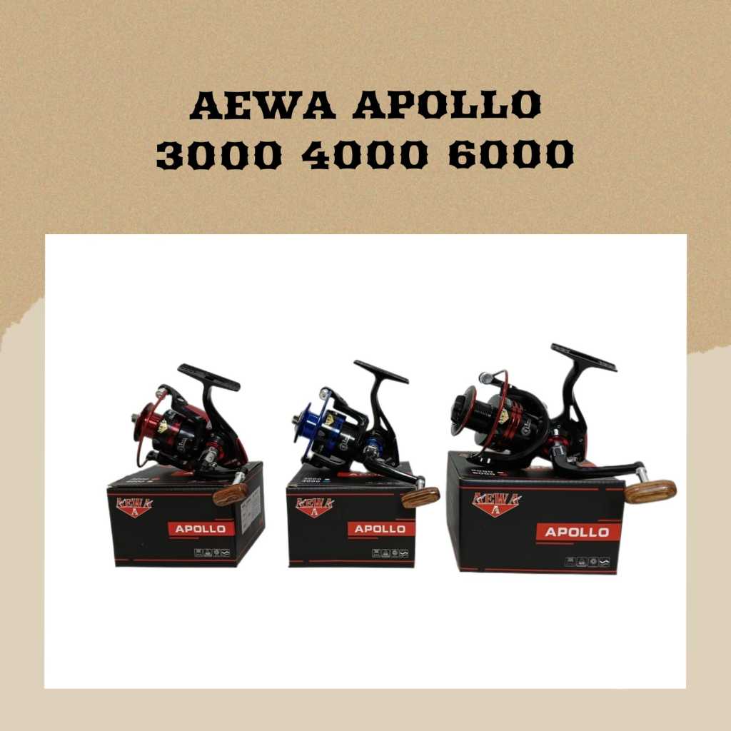 Reel Pancing Aewa APOLLO 3000 4000 6000 9+1BB | One way