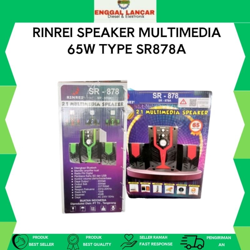 RINREI SPEAKER MULTIMEDIA 65W TYPE SR878A