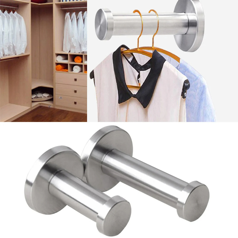 5pcs Gantungan Tembok Baju Cantolan Dinding Gantungan  Baju Stainless Stee Gantungan Pakaian Lemari