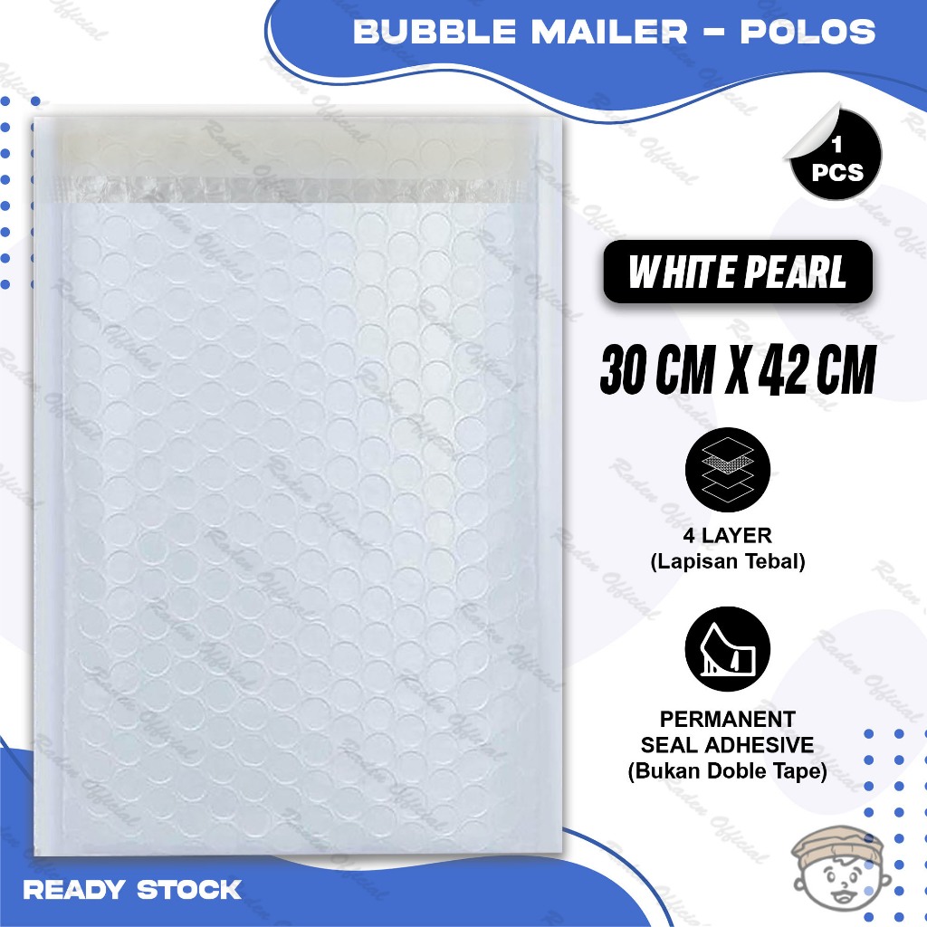 

Plastik Packing BUBBLE MAILER Kantong Polybubble Amplop Bubble Envelope Polymailer Olshop Polos Ukuran 30X42