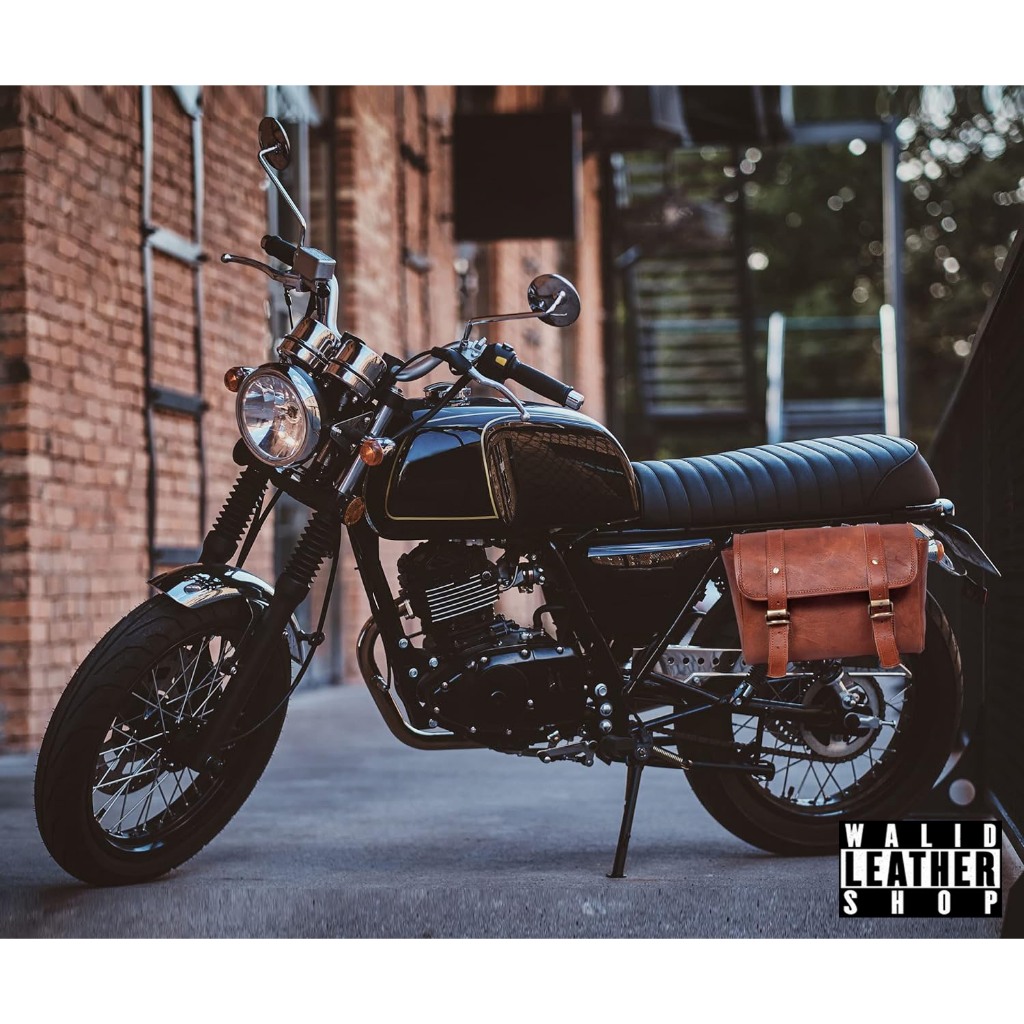 SIDE BAG KULIT / COCOK UNTUK MOTOR CUSTOM / BRITISH STYLE