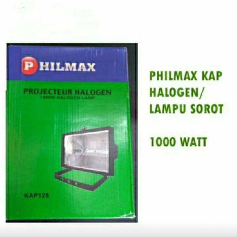 kap lampu sorot halogen kap philmax 1000w