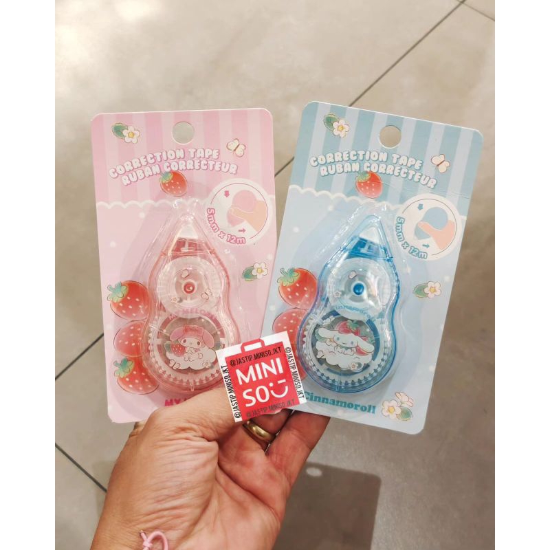 

MINISO x SANRIO Correction Tape / TipX SANRIO Collection (Cinnamoroll / My Melody )