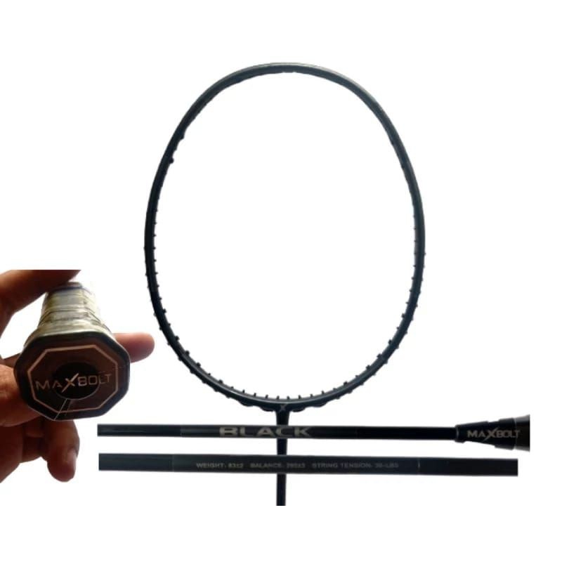 raket badminton original maxbolt black raket bulutangkis maxbolt original