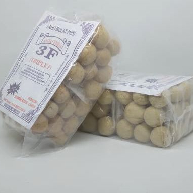 

Tahu Bulat Kering Mini 3F isi 10pack Pedas,Asin