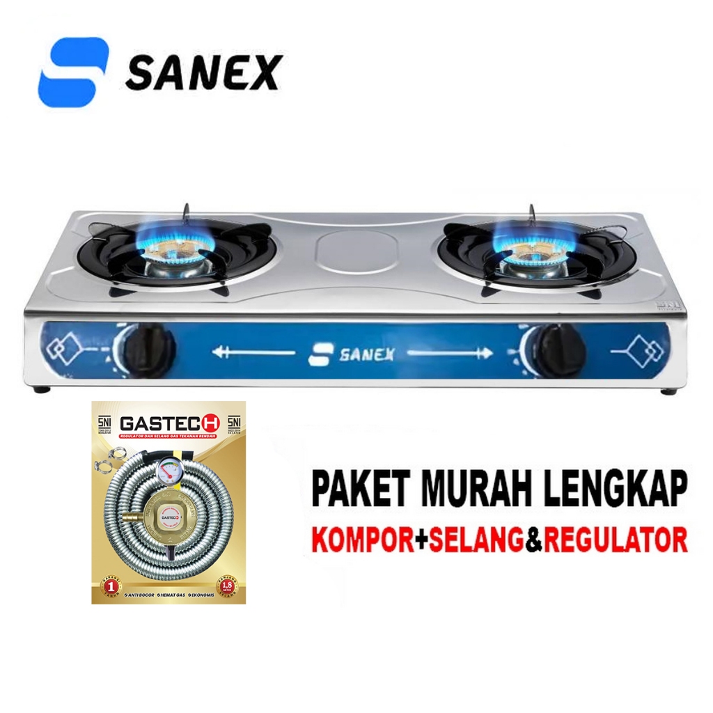 KOMPOR GAS 2 TUNGKU STAINLESS / KOMPOR 2 TUNGKU / KOMPOR 2 TUNGKU MURAH / KOMPOR GAS 2 TUNGKU MURAH