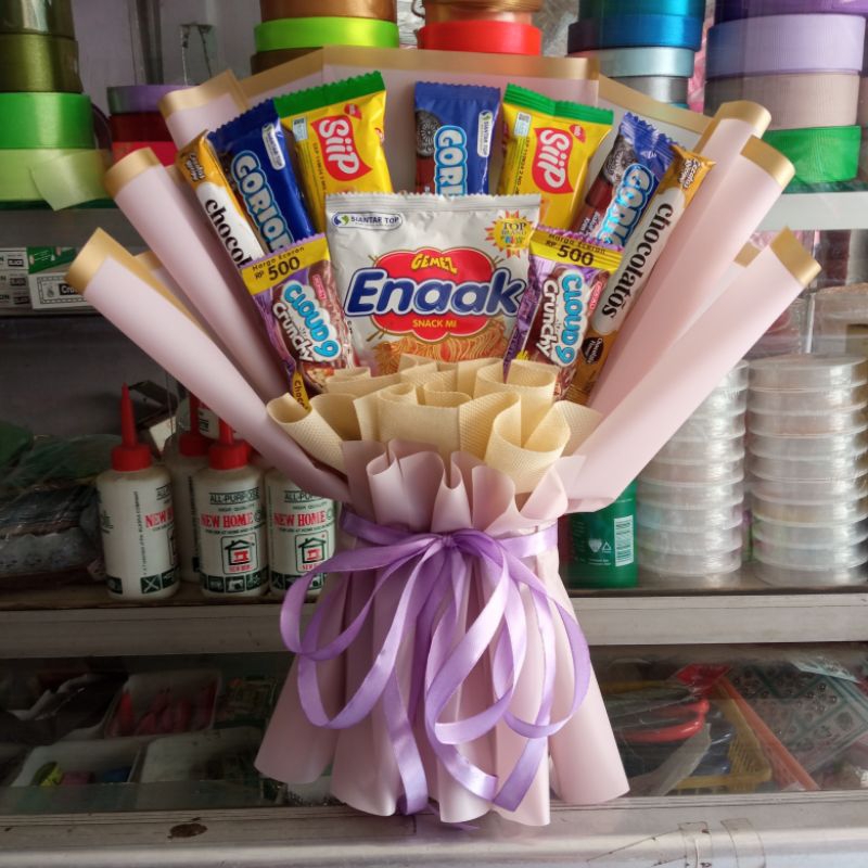 

Buket Snack buket jajan buket wisuda anak TK SD