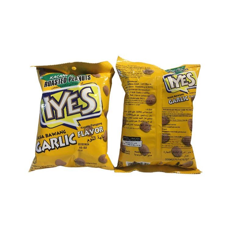 IYES Kacang Oven Bawang | Kacang Panggang Garlic | Cemilan | Snack 100gr