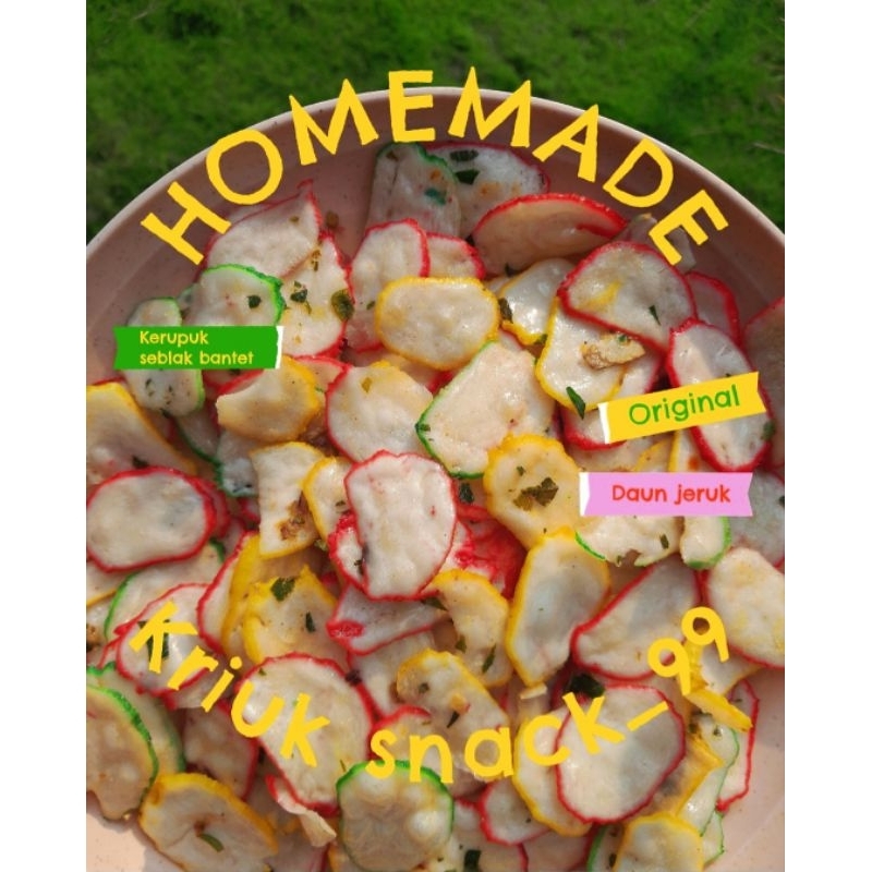 

Kerupuk Seblak Bantet Original Daun Jeruk