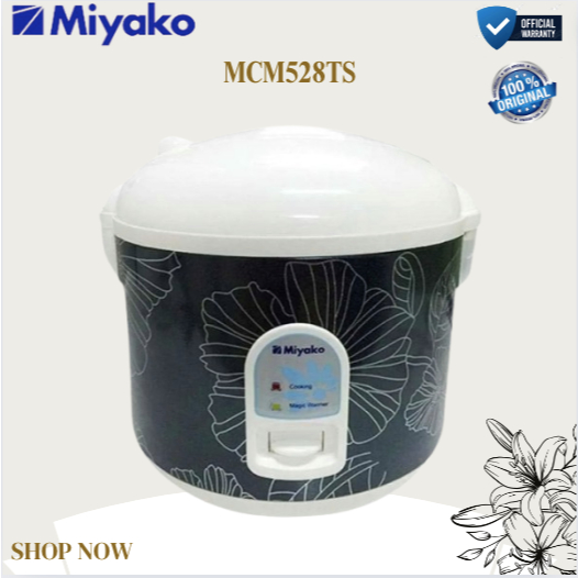 MIYAKO RICE COOKER MCM-528TS/MCM528TS/MCM528 TS/MCM 528TS/MCM-528 TS/MCM528TS/MAGIC WARMER PLUS 1.8L