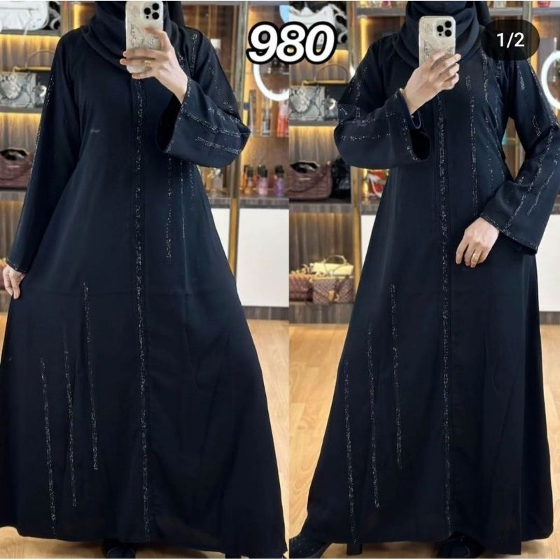 new abaya 980 ziper yaman gamis arab maxi dres turkiy umroh