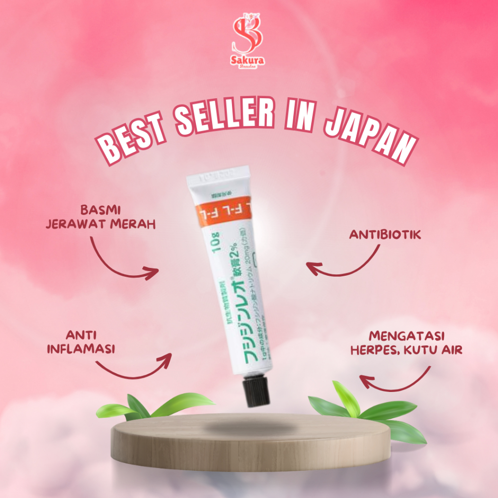 Salep membasmi jerawat merah dan meradang Fucidin Leo Ointment 2%
