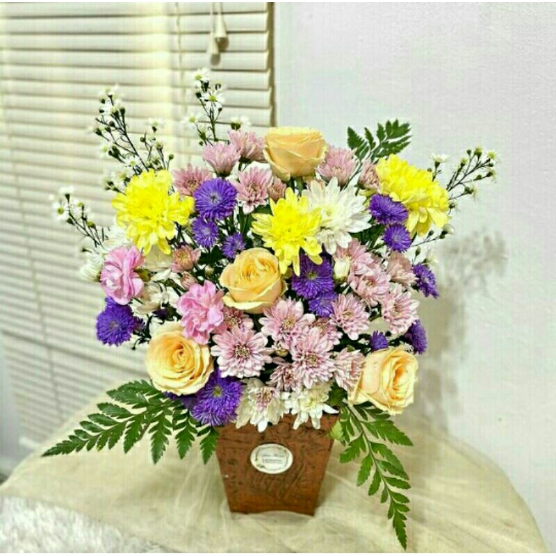 Bunga meja segar palembang