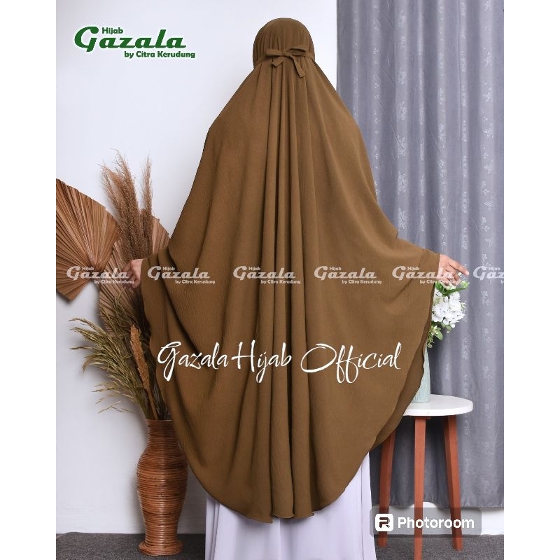 TERLARIS Instan Bergo Crinkle OVAL TALI NONPAD JUMBO Bergo bahan Crinkle Airflow Hijab Oval Premium